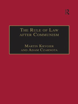 cover image of The Rule of Law after Communism